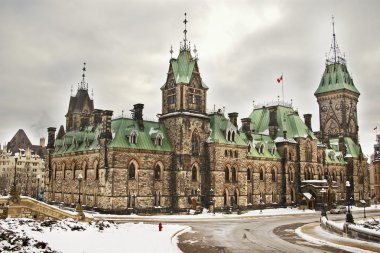 Wing of Canadian Parliament in Ottawa clipart