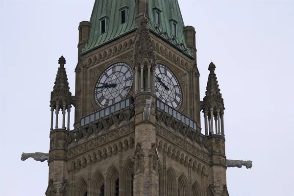 Clock tower canadian Parliament in Ottawa — Stock Photo, Image