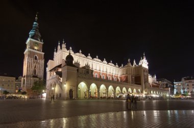 Main square in Krakow clipart