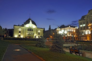 Baroque building of Chernivtsi theater in Ukraine clipart