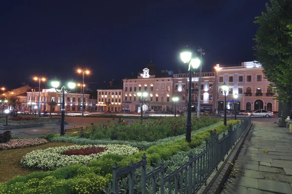 stock image Park by night in Chernivtsi Ukraine