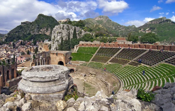 Taormina amphitheater — Stok Foto