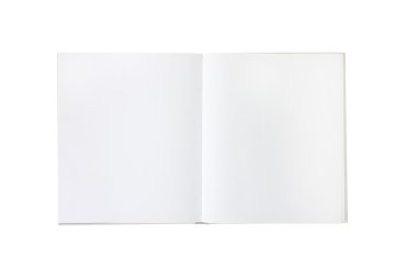 Blank empty white book or brochure