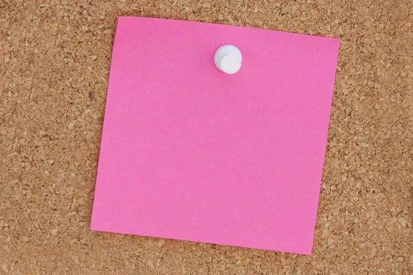 Pink post it note — Stock Photo, Image