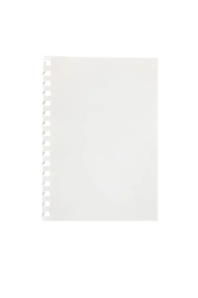 Gescheurde stuk van notebookpapier — Stockfoto