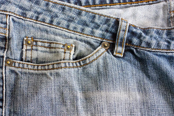 Nahaufnahme der Jeanstasche — Stockfoto