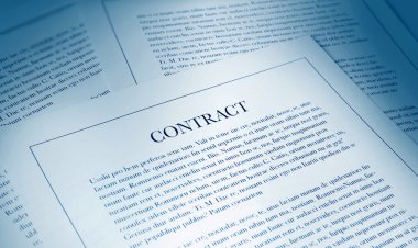 Contract paperwork clipart
