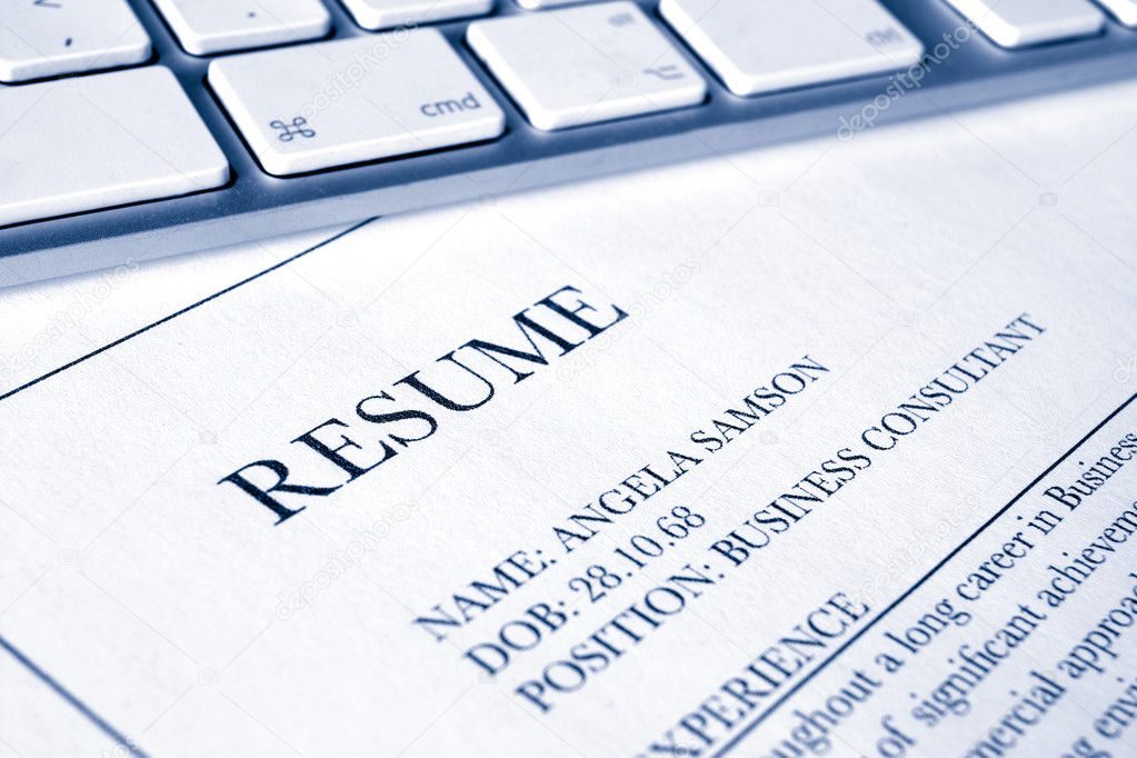 Resume or cv job application
