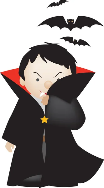 Dracula dessin animé — Image vectorielle