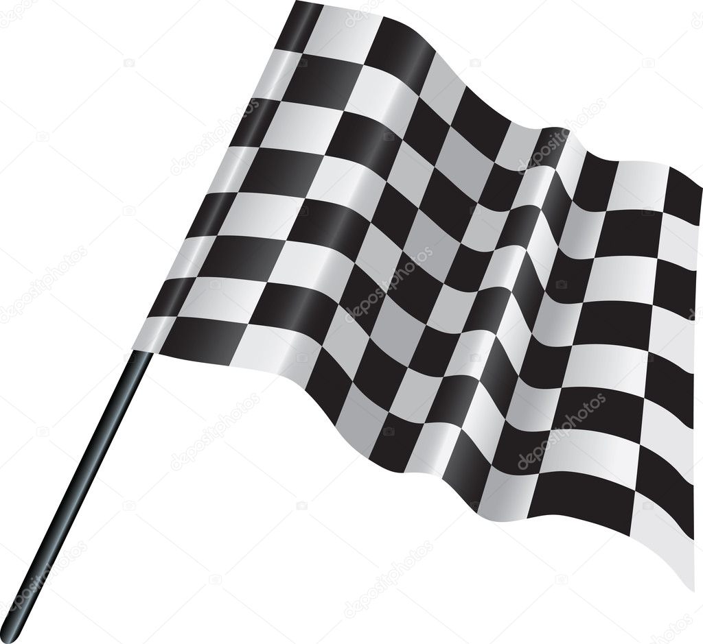 Checkered, chequered motor racing flag