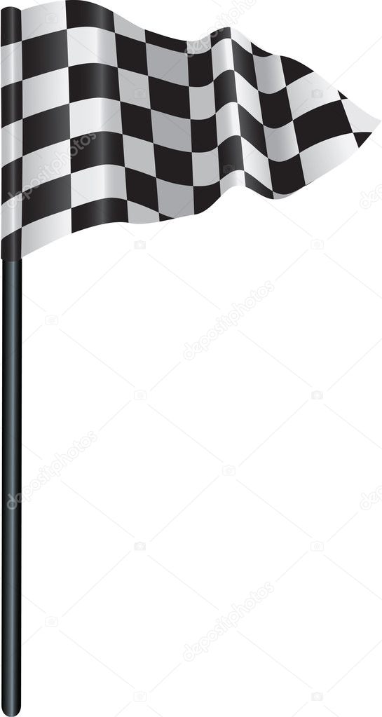 Checkered, chequered golf flag