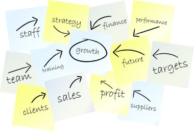 Business strategy growth concept clipart