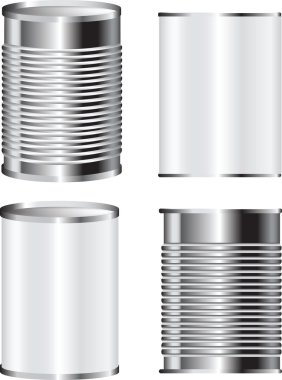 metal tin can food packaging clipart