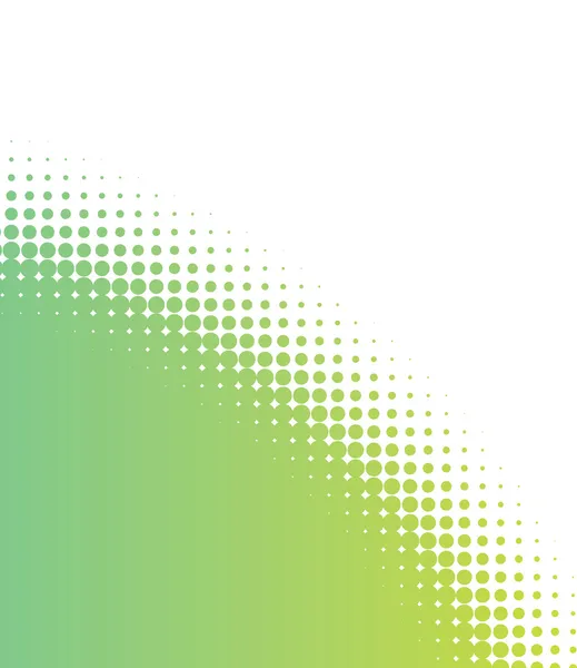 Фон зелених точок напівтону — стоковий вектор