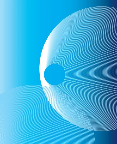 抽象的な青い円の背景 — ストックベクタ