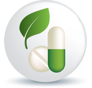 Healthy medicine and eco health clipart