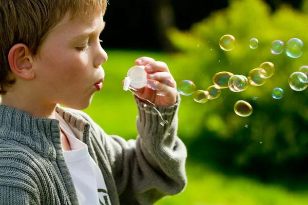 Foukající bubliny — Stock fotografie