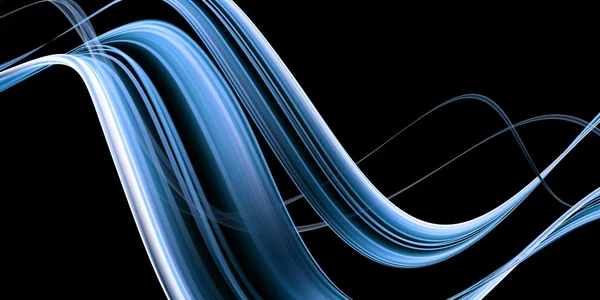 抽象蓝色波浪 — 图库照片