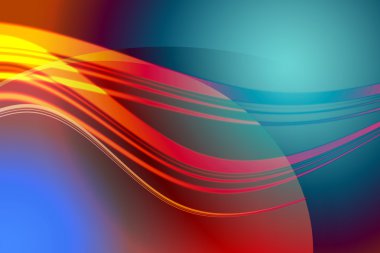 Abstract colored wave clipart