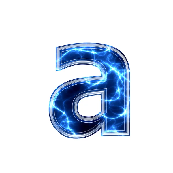 Electric 3d letter - a — Stock Photo, Image