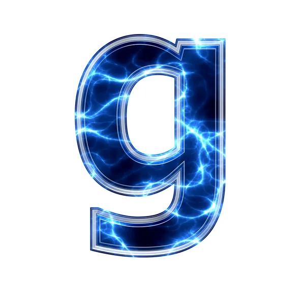 Elektrická 3d dopis - g — Stock fotografie