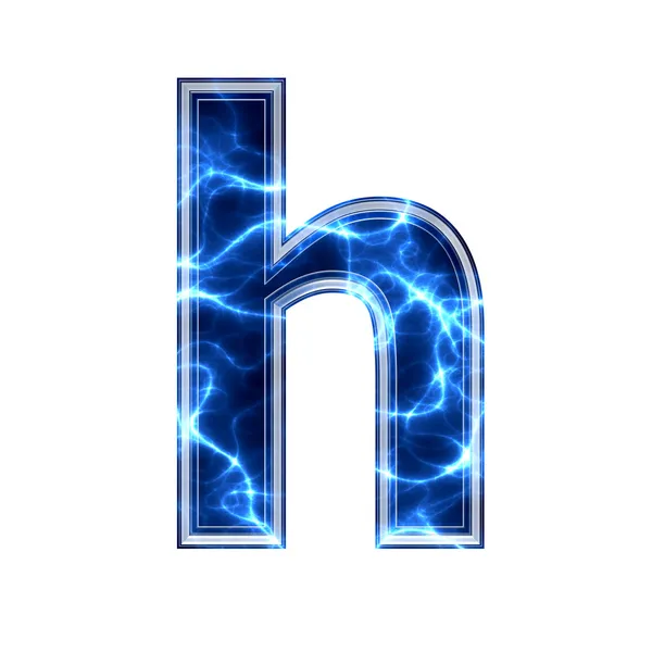 Ηλεκτρικό 3d επιστολή - h — Φωτογραφία Αρχείου