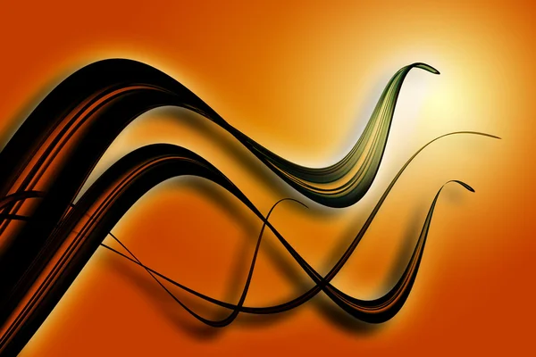 Abstraktní 3d vlny — Stock fotografie