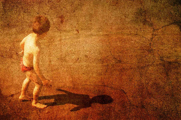 Child on a beach — Stock Photo, Image