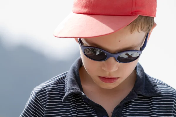 Young child with a cap — Stock Photo, Image