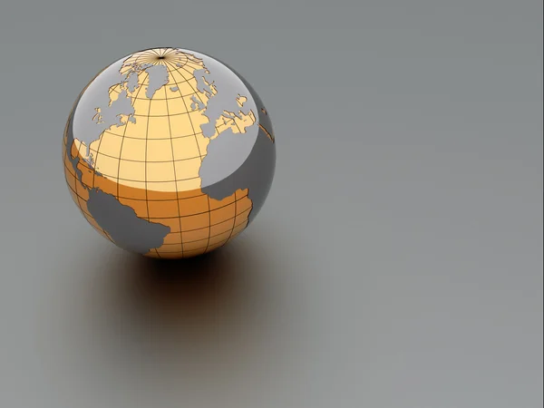 Ziemia 3D — Zdjęcie stockowe