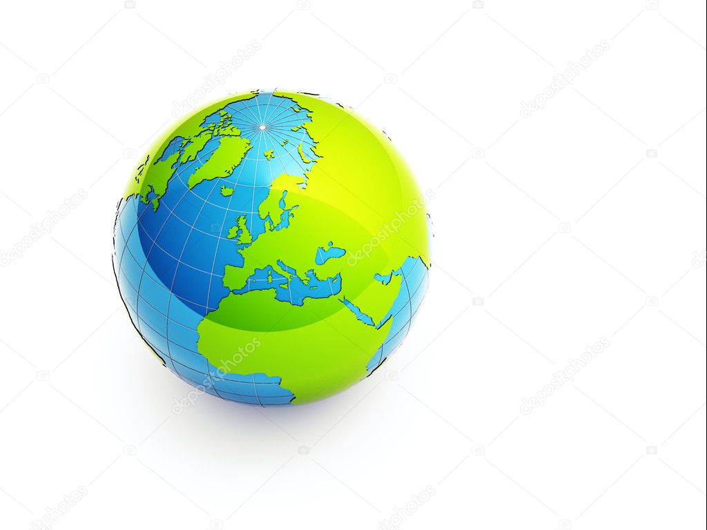 3d green earth