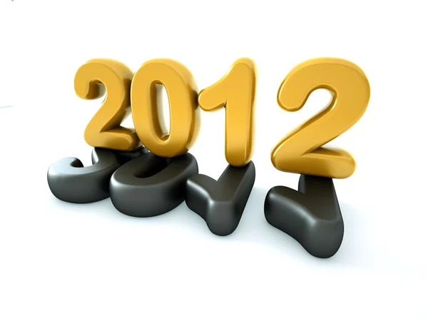 3d new year 2012 — Stock Photo, Image