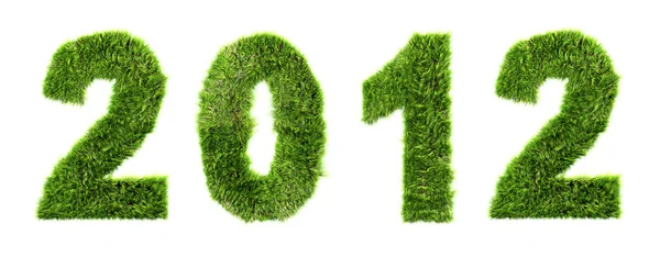 3d año nuevo 2012 - concepto de ecología — Foto de Stock