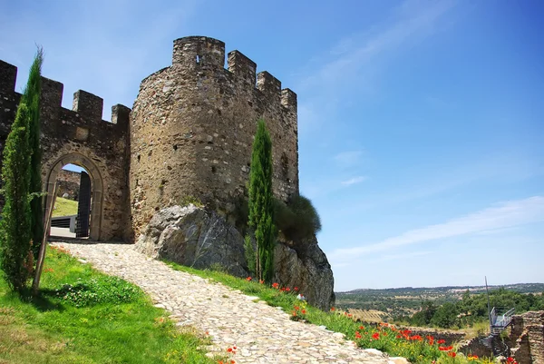 Velho castelo de Alegrete aldeia . — Fotografia de Stock