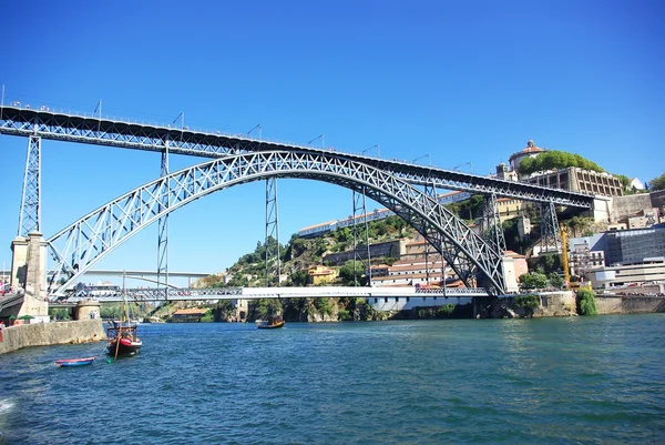 D. luis bridge in porto portugal — Stock Photo, Image