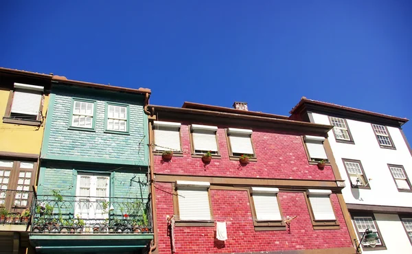 Porto downtown, ribeira plein — Stockfoto