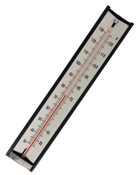Termometro a mercurio isolato — Foto Stock