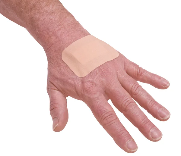 Bandage sur la main gauche — Photo