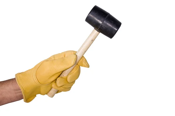 Rubber hammer isolated — Stock Photo, Image
