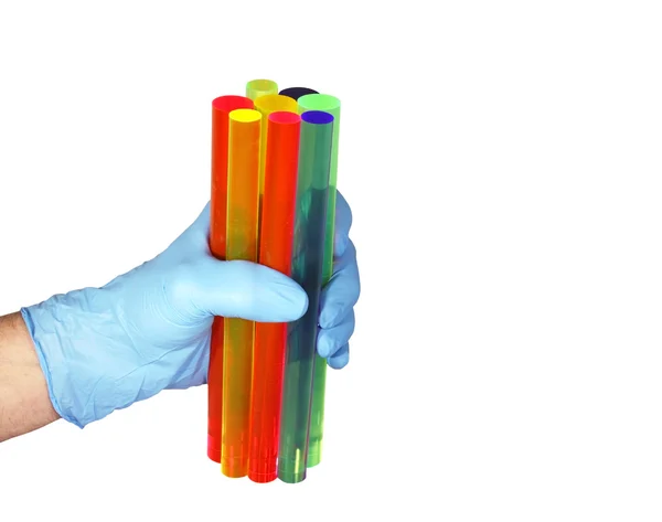 Research light sticks isolated — Stock Photo, Image