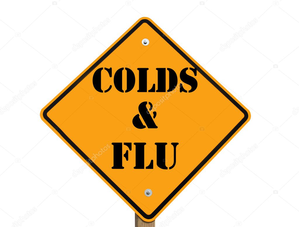 Colds and flu warning sign