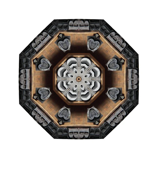 Metal type octagon — Stock Photo, Image