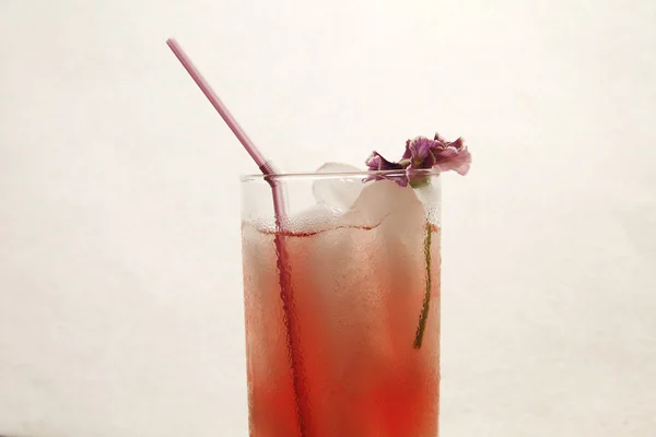 花とアグア fresca 飲料 — ストック写真