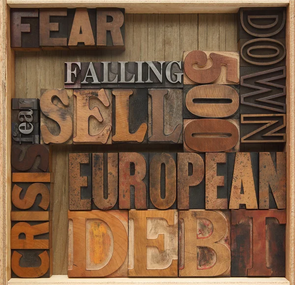 Adósság válság — Stock Fotó