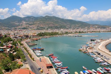 Alanya harbour clipart