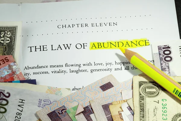 Law of abundance — Stock Photo, Image