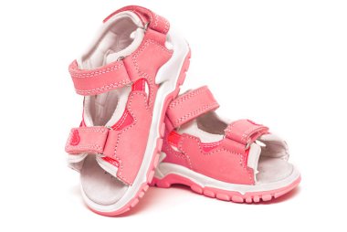 Red child's sandals clipart