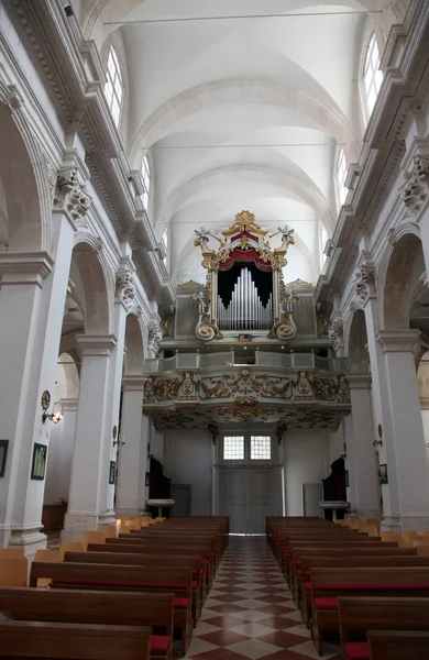 Труби органної в соборі - Дубровник, Хорватія — стокове фото
