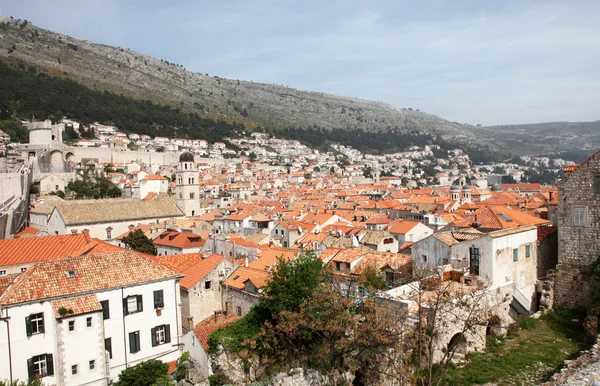 Вид на Старый город Дубровника, Хорватия — стоковое фото