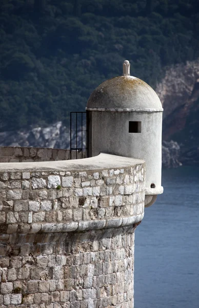 Punto panoramico, Dubrovnik fortezza muro della città — Foto Stock